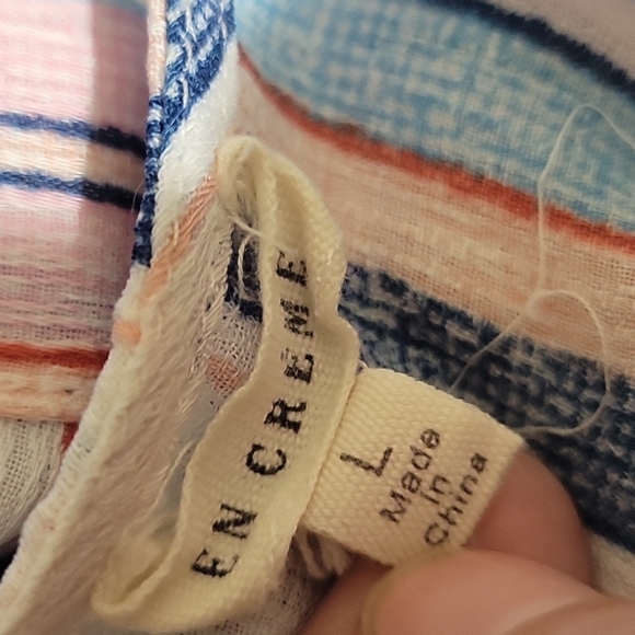 En Creme striped sun dress - Picture 7 of 7